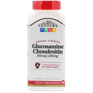 21st Century, Glucosamine 250 mg, Chondroitin 200 mg, Original Strength, 60 (Easy Swallow) Capsules