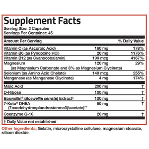 Bronson Vitamins - Age Defying Energy Formula with 7-Keto® DHEA - 90 Capsules