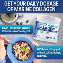 Load image into Gallery viewer, Bronson Marine Collagen Peptides Hydrolyzed Protein Powder 100% Wild Caught Nordic Cod Verified Sustainable Source for Joints Skin Hair Nails &amp; Bones 150g (5.29oz)