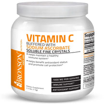 Load image into Gallery viewer, Bronson Vitamins - Buffered Vitamin C Ascorbic Acid Crystals - 1,000 mg - 2.2 lbs (1kg )