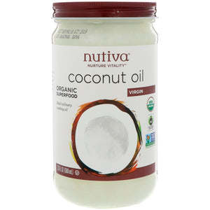 Nutiva, Organic Coconut Oil, Virgin, 15 fl oz (444 ml)