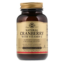 Load image into Gallery viewer, Solgar, Natural Cranberry with Vitamin C, 60 Vegetable Capsules