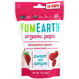 YumEarth, Organic Pops, Assorted Flavors, 50 Pops, 12.3 oz (348.7 g)