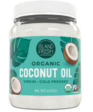Load image into Gallery viewer, Island Fresh Organic Virgin Cold Pressed Coconut Oil, 54 fl. oz.