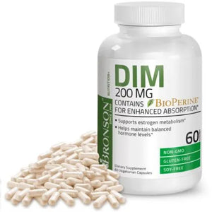 Bronson Vitamins - DIM with BioPerine® - 200 mg - 60 Vegetarian Capsules