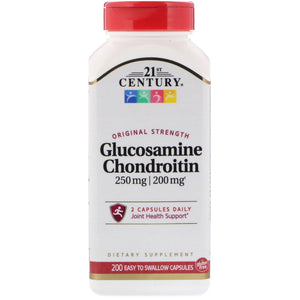 21st Century, Glucosamine 250 mg, Chondroitin 200 mg, Original Strength, 60 (Easy Swallow) Capsules