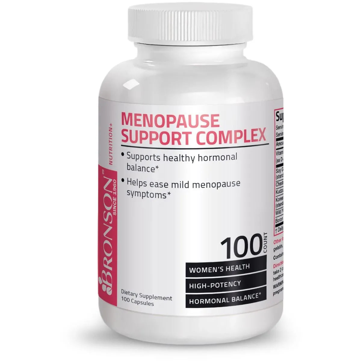 Bronson Vitamins - Menopause Support Phyto-Estrogen Complex - 100 Capsules