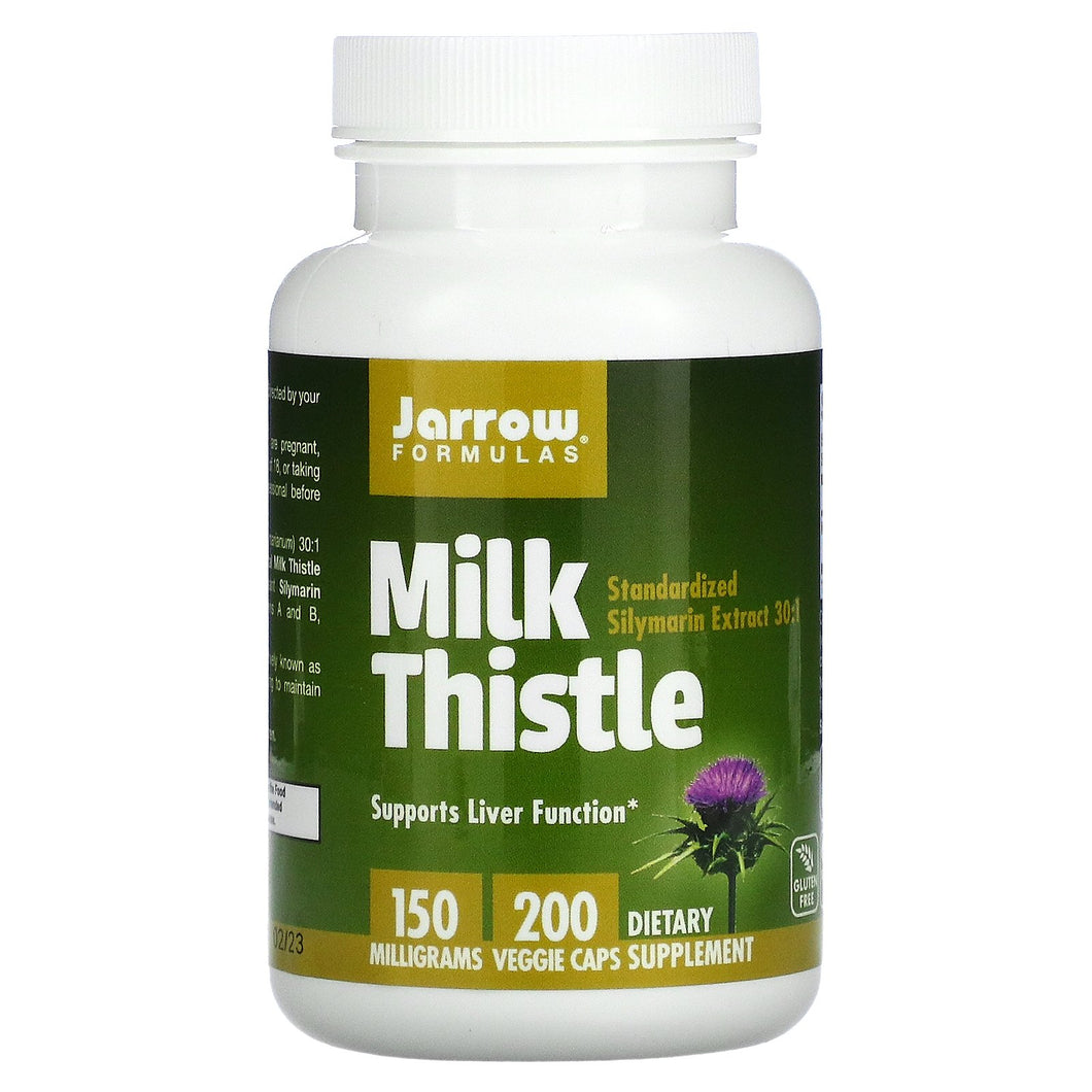Jarrow Formulas, Silybum Standardized Milk Thistle, Support Healthy Liver Function 150 mg, 200 Veggie Caps