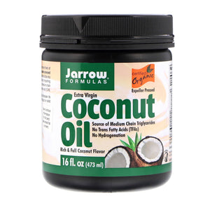 Jarrow Formulas, Organic Extra Virgin Coconut Oil, Expeller Pressed, 16 fl oz (473 g)