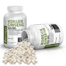 Load image into Gallery viewer, Bronson Vitamins - Korean Panax Ginseng Root - 500 mg - 100 Capsules
