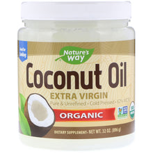 Load image into Gallery viewer, Nature&#39;s Way, Organic Coconut Oil, Extra Virgin, 16 oz (448 g)