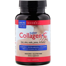Load image into Gallery viewer, Neocell, Super Collagen+C, Type 1 &amp; 3, 6,000 mg, 360 Tablets