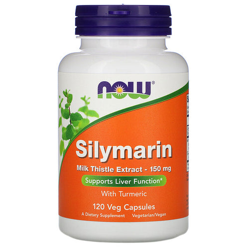 Now Foods, Silymarin, Milk Thistle Extract, Support Healthy Liver Function 150 mg, 120 Veg Capsules