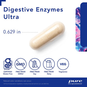 Pure Encapsulations Digestive Enzymes Ultra Supplement to Aid in Breaking Down Fats, Proteins, and Carbohydrates for Digestion* | 180 Capsules