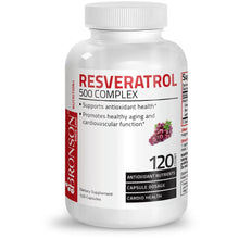 Load image into Gallery viewer, Resveratrol Complex - 500 mg - 120 Capsules