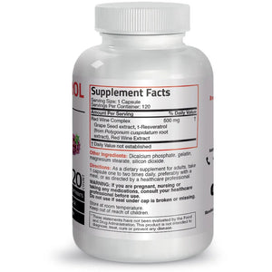 Resveratrol Complex - 500 mg - 120 Capsules