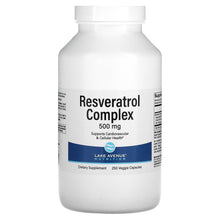 Load image into Gallery viewer, Resveratrol 500 Complex Antioxidant Cardiovascular Immune System Health 250 Capsules