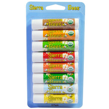 Load image into Gallery viewer, Sierra Bees, Organic Lip Balms Combo Pack, 8 Pack, .15 oz (4.25 g) Each