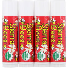 Load image into Gallery viewer, Sierra Bees, Organic Lip Balms, Pomegranate, 4 Pack, .15 oz (4.25 g) Each