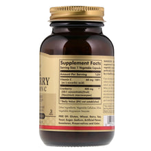 Load image into Gallery viewer, Solgar, Natural Cranberry with Vitamin C, 60 Vegetable Capsules