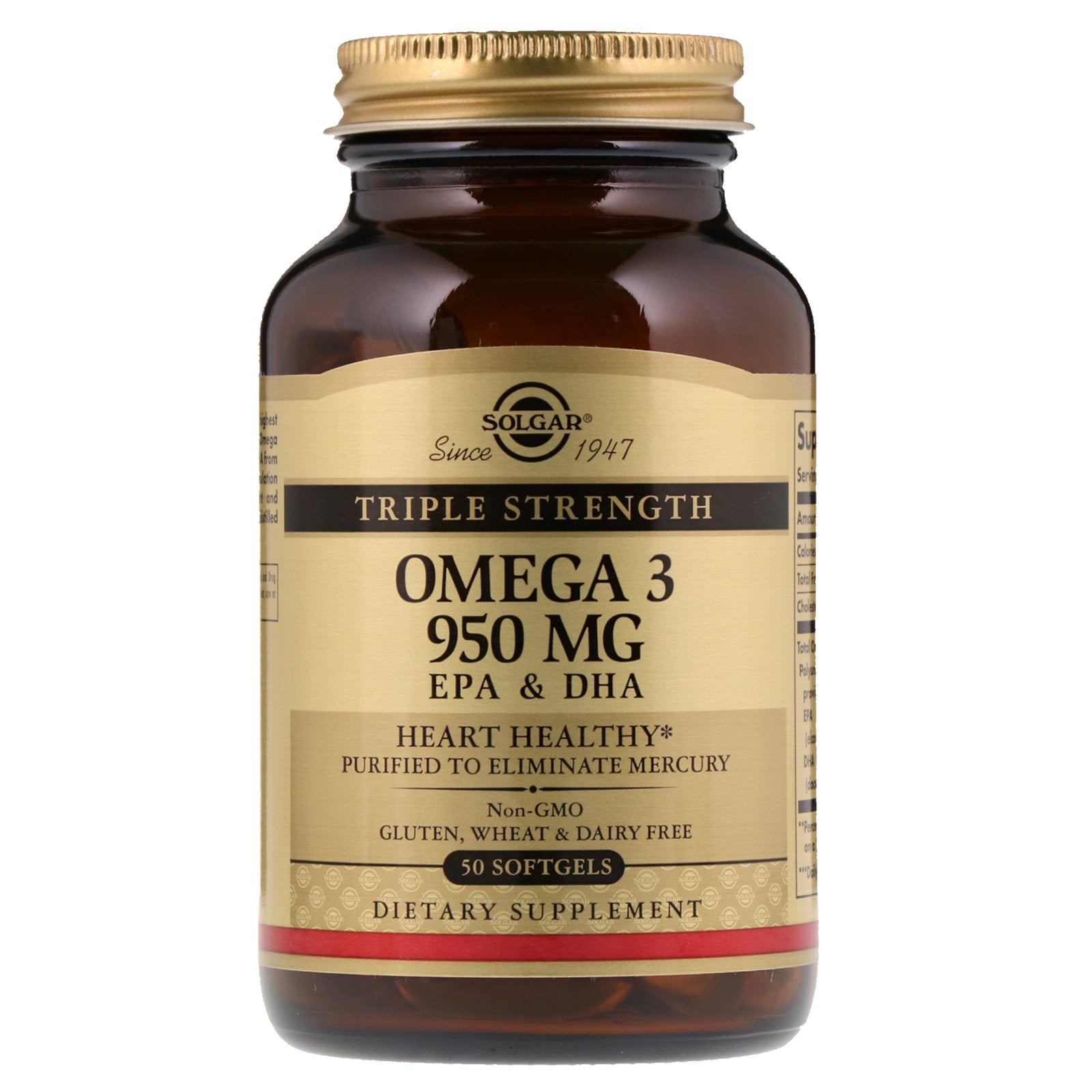 Solgar, Omega-3, EPA & DHA, Triple Strength, 950 mg