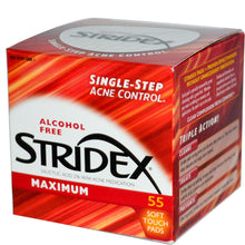 Load image into Gallery viewer, Stridex, Single-Step Acne Control, Maximum, Alcohol Free, Soft Touch Pads