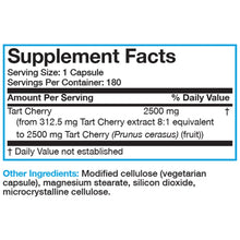 Load image into Gallery viewer, Tart Cherry Extract - 2,500 mg - 180 Vegetarian Capsules