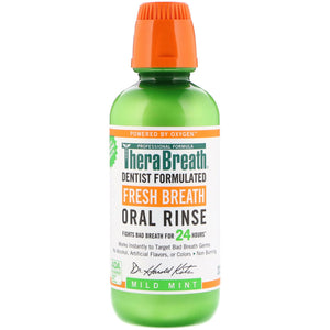 TheraBreath, Fresh Breath, Oral Rinse, Mild Mint, 16 fl oz (473 ml)