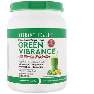 Vibrant Health, Green Vibrance +25 Billion Probiotics