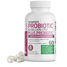 Load image into Gallery viewer, Bronson Vitamin - Probiotic Plus Prebiotic For Women - 50 Billion CFU - 60 Vegetarian Capsules